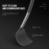 Silicone Cooking Utensils Set - Heat Resistant Stainless Steel Kitchen Utensils, Baking Tools Kitchen Gadgets,Turner, Tongs,Spatula,Spoon,Brush,Whisk,Non-Stick, Dishwasher Safe,BPA FREE (Khaki)