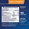 Triple Strength Joint Health Dietary Supplements, Glucosamine Chondroitin MSM, and Vitamin C Tablets, 160 Count