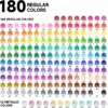 180 Colored Pencils, Shuttle Art Soft Core Coloring Pencils Set with 4 Sharpeners, Professional Color Pencils for Artists Kids Adults Coloring Sketching and Drawing