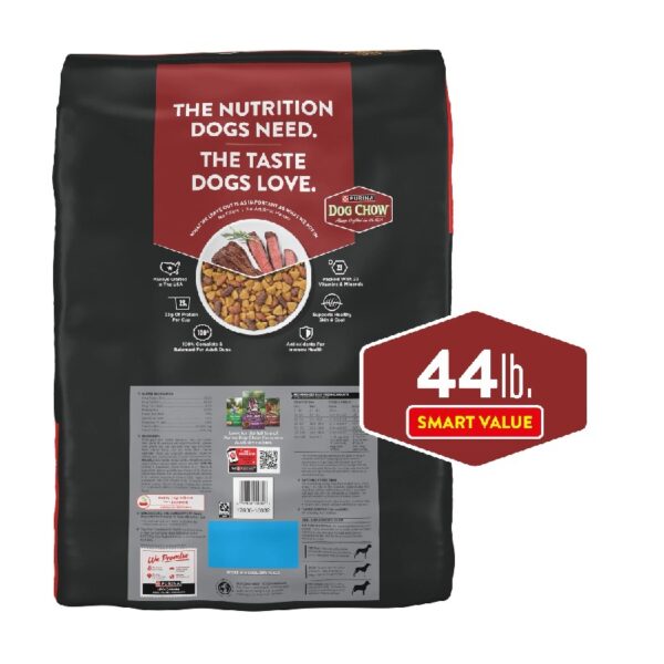 Purina  Complete Adult Dry Dog Food for Adult Dogs, Kibble Beef Flavor, 44 lb Bag