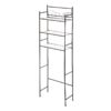 3-Shelf over the Toilet Steel Wall Mount Storage Shelf Unit, Black, Holds up to 30 lb Capacity