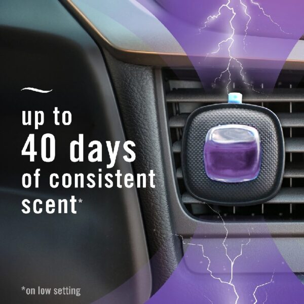 (4 pack)  Car Air Freshener, Odor-Fighting Car Vent Clip, Midnight Storm, 2 Count