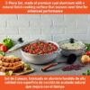 2.5/7.0qt Cast Aluminum Caldero 2pc Set with Glass lid - 22/30cm