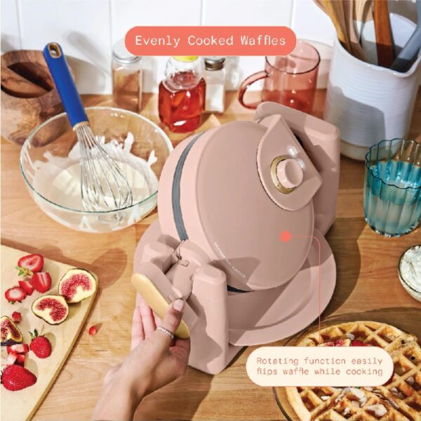 Rotating Belgian Waffle Maker, White Icing by Drew Barrymore