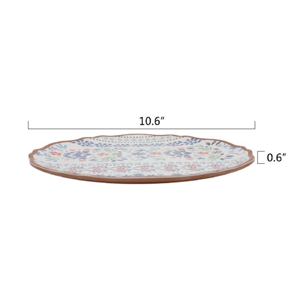 The Pioneer Woman Hattie 12-Piece Bamboo Melamine Dinnerware Set, Multicolor