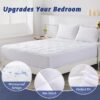 Queen Size Mattress Topper,400TC 100%Cotton Cooling Mattress Pad Cover Extra Thick Alternative Fill Pillow Top Cooling Bed Topper and Hotel Mattress Protector
