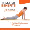 Turmeric Capsules, 1000mg, Ultra High Absorption, Joint Support Herbal Supplement, 120 Count