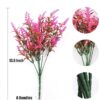 RECUTMS 20 Bundles Outdoor Artificial Plant UV Resistant Fake Plants, Faux Plastic Greenery for Indoor Outside Hanging Plants Garden Porch Window(White)