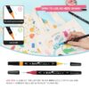 Arrtx Acrylic Paint Pens, 64 Colors Fine Tip and Brush Tip Markers, Water-based Acrylic Paint Markers for Rock Painting, Ceramic, Glass, Wood, Fabric, Canvas, DIY Craft, Art Supplies