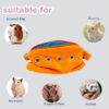 Bonding Pouch Small Pet Carrier Bag Sling with Strap Critter Cuddler for Gliders Ferret, Rat, Hedgehog, Hamster Outdoor-Orange