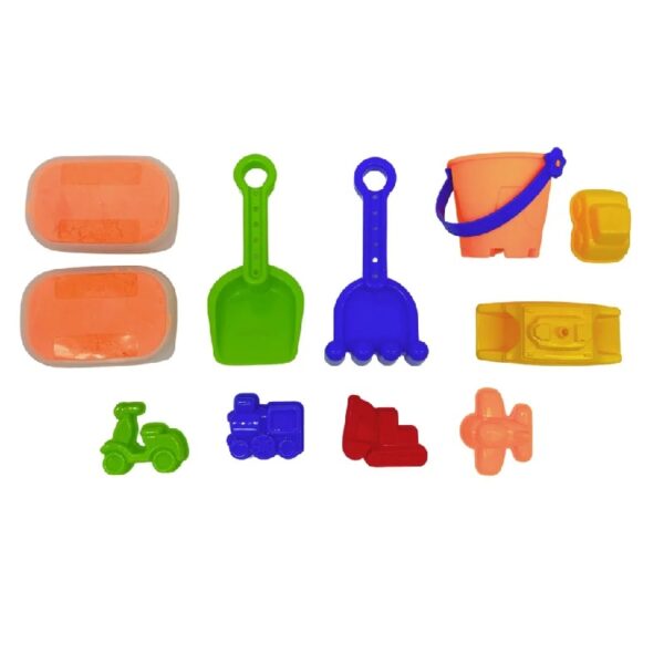 Play Day Kids Building 13-Piece Outdoor Activity Water Table, Multicolor
