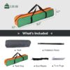 All Season Single Person Oxford Fabric Instant Tent, Orange & Green