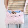 Bonding Pouch Small Pet Carrier Bag Sling with Strap Critter Cuddler for Gliders Ferret, Rat, Hedgehog, Hamster Outdoor-Orange