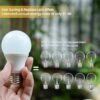 A19 LED Light Bulbs, 60W Equivalent,5000K Daylight, 9W 800 Lumens,E26 Standard Base,UL Listed,Lighting for Bedroom Living Room Home Office,24 Pack