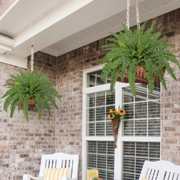 GnFlus Fern Artificial Plants Large Fake Fern 33.5