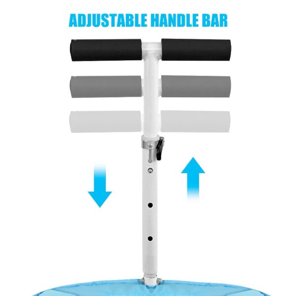 25 Inches Kids Toddler Mini Trampoline with Safety Adjustable Handle Bar- Fun Indoor/Outdoor Trampoline for Kids Ages 1-6