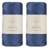 5 Skeins of Sensy Premium 2mm 251 Yards Polyester Rope 100% Polypropylene Cord Macrame Cord 2mm Crochet Bag Cord Macrame Rope Crochet Thread Gift for Knitter (Latte)