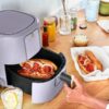 3 Qt Air Fryer with TurboCrisp Technology, White Icing by Drew Barrymore