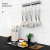 Silicone Cooking Utensils Set - Heat Resistant Stainless Steel Kitchen Utensils, Baking Tools Kitchen Gadgets,Turner, Tongs,Spatula,Spoon,Brush,Whisk,Non-Stick, Dishwasher Safe,BPA FREE (Khaki)