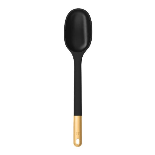 6-Piece Silicone Kitchen Utensil Tool Set with Rotating Rack by Drew Barrymore, Porcini Taupe