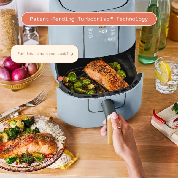 3 Qt Air Fryer with TurboCrisp Technology, White Icing by Drew Barrymore