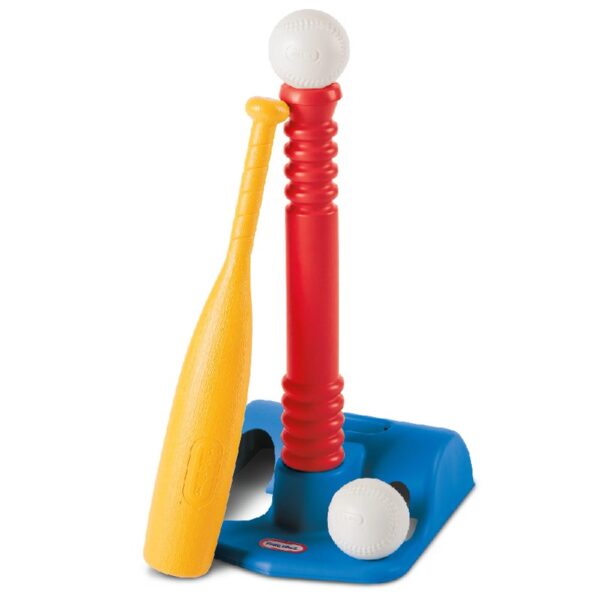 Tikes TotSports Kids T-Ball Set with Bat and 2 Balls, Ages 18 Months to 4 Years
