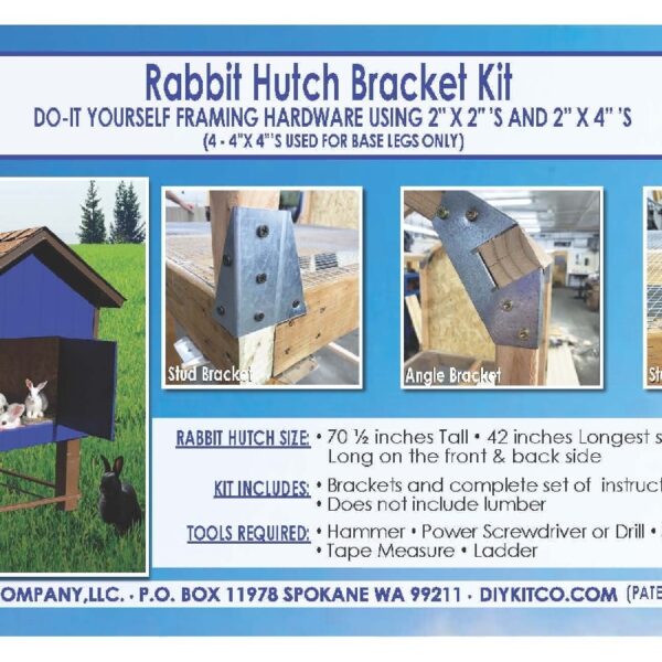 Rabbit Hutch. The Original Rabbit Hutch Bracket Kit by DIY Kit Company, LLC