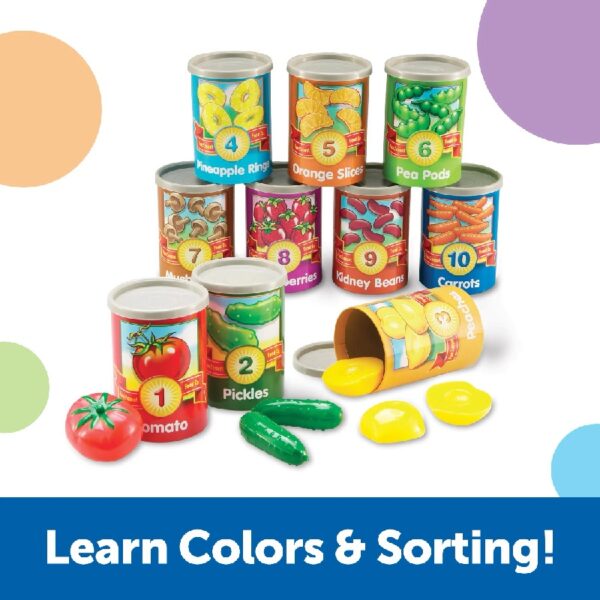 Learning Resources 1-10 Counting Cans Set, Preschool Toys, Ages 3+