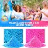 Color Blaze Gender Reveal Soccer Ball with Pink & Blue Colored Powder