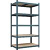 5-Tier Metal Boltless & Adjustable Storage Rack, Blue