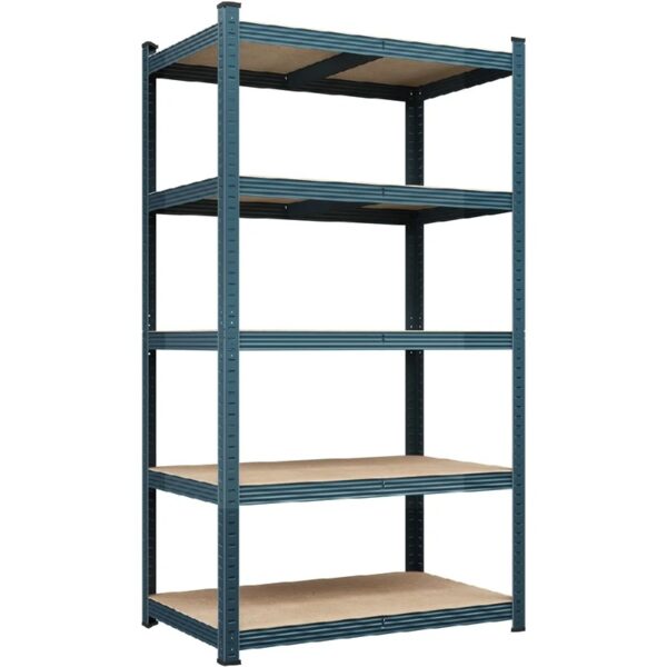 5-Tier Metal Boltless & Adjustable Storage Rack, Blue