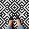 Retro Self Adhesive Vinyl Floor Tile - 20 Tiles/20 Sq. ft., 12 x 12, Slate Flooring Materials