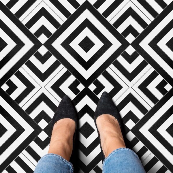 Retro Self Adhesive Vinyl Floor Tile - 20 Tiles/20 Sq. ft., 12 x 12, Slate Flooring Materials