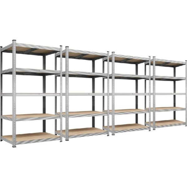 5-Tier Metal Boltless & Adjustable Storage Rack, Blue