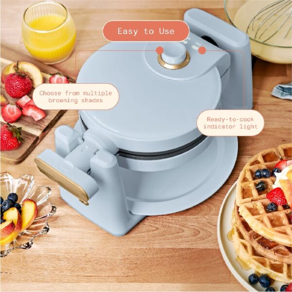 Rotating Belgian Waffle Maker, White Icing by Drew Barrymore