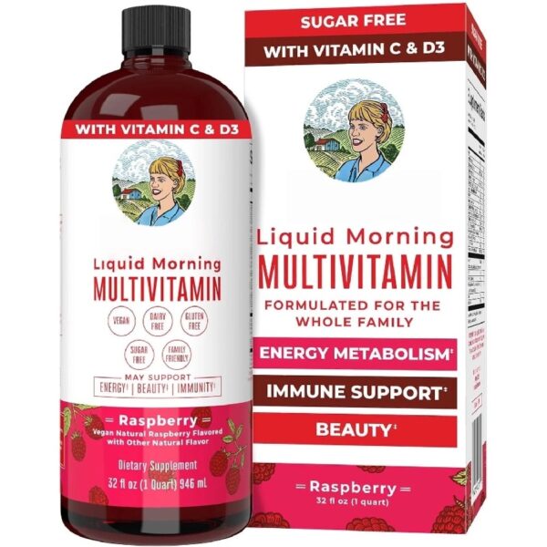 Multivitamin, Unisex, 32 Fl Oz, Vegan, Non-GMO, Vitamins C and D
