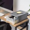 7 Qt Small Plastic Drawers, Under Bed Storage Bins, Stackable, Modular 5Pk