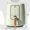 3 Qt Air Fryer with TurboCrisp Technology, White Icing by Drew Barrymore