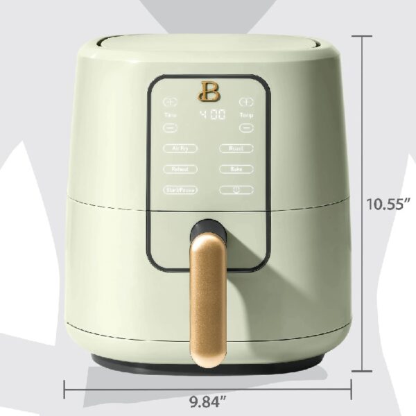3 Qt Air Fryer with TurboCrisp Technology, White Icing by Drew Barrymore