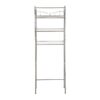 3-Shelf over the Toilet Steel Wall Mount Storage Shelf Unit, Black, Holds up to 30 lb Capacity