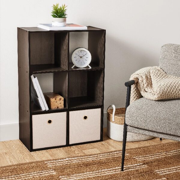 6 Cube Storage Organizer, White