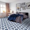 Retro Self Adhesive Vinyl Floor Tile - 20 Tiles/20 Sq. ft., 12 x 12, Slate Flooring Materials