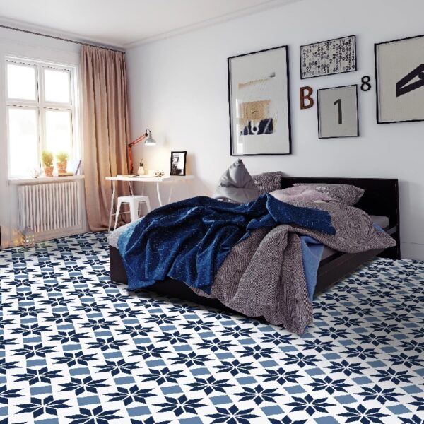 Retro Self Adhesive Vinyl Floor Tile - 20 Tiles/20 Sq. ft., 12 x 12, Slate Flooring Materials