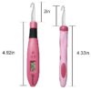 Yarniss Crochet Hooks Set with Digital Counter, 17 Sizes Light Up Crochet Hooks 2.5mm-14.0mm
