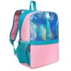 Wildkin Kids Pack-It-All 15 Inch School & Travel Backpack in Pink for Girls, Front strap for attaching Wildkin's Clip-in Lunchbox, Generously sized exterior front pocket (Mermaid Undercover)