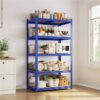 5-Tier Metal Boltless & Adjustable Storage Rack, Blue