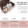 Travel Duffel Bag for Women, Large Weekender Overnight Bag, Carry-on Gym Bag with Separate Shoes Compartment, Mom Hospital Bags for Labor and Delivery with 2 Packing Cubes