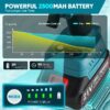 Doulami 100W Cordless Hot Glue Gun with 2.5A Battery and 40 Pcs Glue Sticks Perfect for Crafts