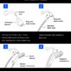 Handheld Showerhead w/ Magnetic Docking Brackets,High Pressure 10 Spray Modes Shower Head,New