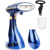 Steamer for Clothes, 1500W High Power Handheld Garment Steamer with 288ml&168ml Big Capacity Detachable Water Tank, Foldable Fabric Steamer Removes Wrinkle for Home Travel Office
